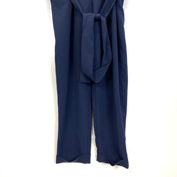 Hatch The Emmauelle Crepe Jumpsuit Maternity Navy Blue - Picture 5 of 9